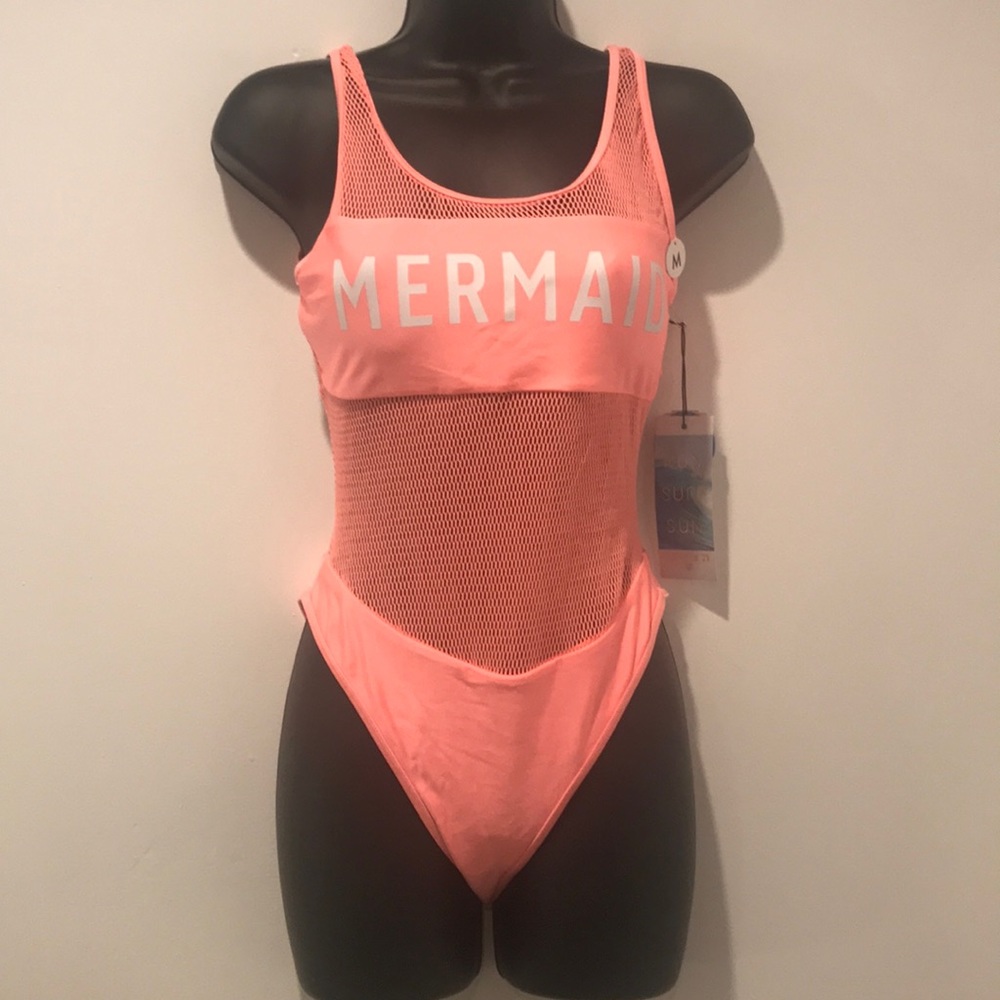 F21 mermaid one piece suit